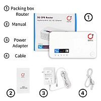 OLAX router 5G LTE G5010 με LAN θύρα, Wi-Fi 6, dual band, 4000mAh G5010