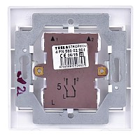 TESLA STROPKOV διακόπτης κομμυτατέρ Praktik A0264, διπλός, λευκός A0264