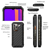 ULEFONE smartphone Power Armor 19T, 6.58, 12/256GB, 9600mAh, μαύρο ARMOR19T-BK