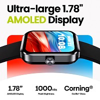 ZEBLAZE smartwatch Beyond 3 Plus, heart rate, 1.78 AMOLED, GPS, 3 ATM, μαύρο BEYOND3PLUS-BK