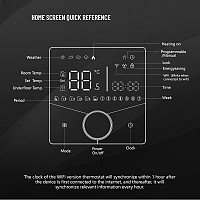 Smart θερμοστάτης χώρου BHT-009GBLW, πετρελαίου, Wi-Fi, μαύρος BHT-009GBLW