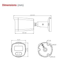 LONGSE IP κάμερα BMSCFG400 με μικρόφωνο, 2.8mm, 4MP, αδιάβροχη IP67, PoE BMSCFG400