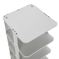 HOME USE παπουτσοθήκη HUH-0154, 4 θέσεων, 24.5x26.5x45cm, γκρι HUH-0154