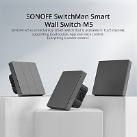 SONOFF smart διακόπτης M5-3C-86, τριπλός, WiFi, γκρι M5-3C-86