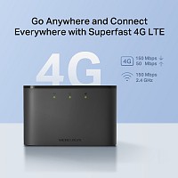 MERCUSYS router MT110, 4G LTE, WiFi 150 Mbps, 2200mAh, Ver. 1.0 MT110