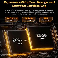 OUKITEL tablet RT9, 10.1, 6/256GB, 4G, 11000mAh, IP68/IP69K, μαύρο RT9-BK