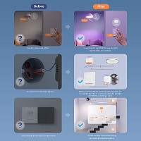 SONOFF smart διακόπτης S-MATE2, 3 κανάλια, μπαταρίας, λευκός S-MATE2