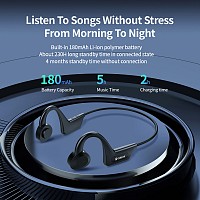 CELEBRAT open earphones SE3, Bluetooth 5.0, 180mAh, Φ16mm, μαύρα SE3-BK