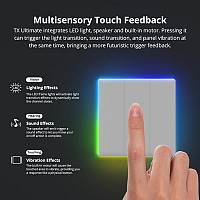 SONOFF smart διακόπτης T5-2C-86 με LED φωτισμό, διπλός, Wi-Fi, λευκός T5-2C-86