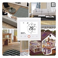 Smart θερμοστάτης πετρελαίου BHT-002-GBLWDB, WiFi, dual band, λευκός BHT-002-GBLWDB