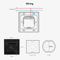 SONOFF smart panel ελέγχου NSPanel Pro, οθόνη αφής, Wi-Fi, Zigbee, λευκό NSPANEL86PW