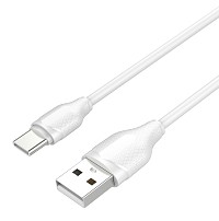 LDNIO καλώδιο USB-C σε USB LS371, 10.5W, 1m, λευκό 5210131073438