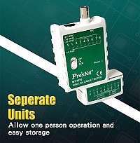 PROSKIT tester καλωδίων δικτύου MT-7031 για RJ45/11/12/22 & BNC MT-7031