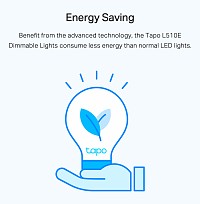 TP-LINK Smart λάμπα LED TAPO-L510E, WiFi, 8.7W, 806lm, E27, Ver. 1.0 TAPO-L510E