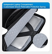 ARCTIC HUNTER τσάντα πλάτης B00574 με θήκη laptop 15.6, 10L, μαύρη B00574-BK