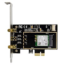POWERTECH κάρτα επέκτασης PCIe ST718, AC7260 Dual-Band Wireless ST718