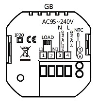 Smart θερμοστάτης χώρου BHT-009GBLW, πετρελαίου, Wi-Fi, μαύρος BHT-009GBLW