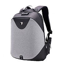 ARCTIC HUNTER τσάντα πλάτης B00208 με θήκη laptop 15.6, λουκέτο TSA, 24L, γκρι B00208-DG
