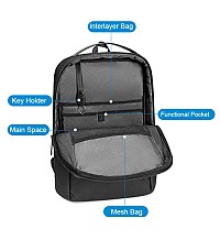 ARCTIC HUNTER τσάντα πλάτης B00574 με θήκη laptop 15.6, 10L, μαύρη B00574-BK