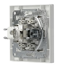 SCHNEIDER ELECTRIC επιτοίχια πρίζα δικτύου RJ45 & RJ12 Asfora EPH4900121 EPH4900121