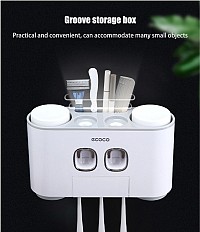 ECOCO Διανεμητής οδοντόκρεμας με βάσεις οδοντόβουρτσας και ποτήρια E1802 E1802