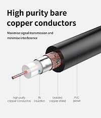 CABLETIME καλώδιο κεραίας CT-AV101, 75OHM, 2m, λευκό 5210131039380