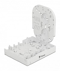 DELOCK κυτίο σύνδεσης οπτικών ινών 86843, 4x SC Simplex/LC Dublex, λευκό 86843