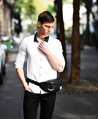 ARCTIC HUNTER τσάντα μέσης YB14001, 13L, μαύρη YB14001-BK