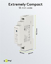 GOOBAY τροφοδοτικό 59574 για DIN rail, 5V/2.4A, 12W, IP20 59574