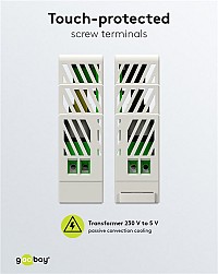 GOOBAY τροφοδοτικό 59574 για DIN rail, 5V/2.4A, 12W, IP20 59574