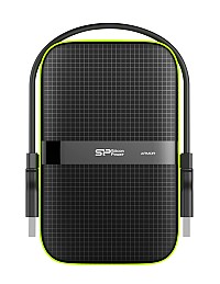 SILICON POWER εξωτερικός HDD Armor A60, 2TB, USB 3.2, πράσινος SP020TBPHDA60S3K