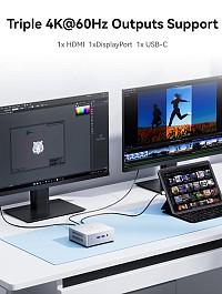 MINISFORUM mini PC UN100L, Intel CPU N100, 16/512GB SSD, Windows 11 Pro UN100L