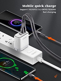 LDNIO καλώδιο USB-C σε USB-C LC651C, 65W, 1m, γκρι 5210131078648