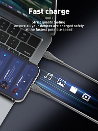 LDNIO καλώδιο Lightning σε USB-C LC672I, 30W PD, 2m, μπλε 6933138601303