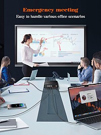 LDNIO σταθμός φόρτισης A6140C, 3x USB-C/3x USB, 140W, PD/QC, GaN, μαύρος 6933138601402