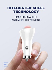 LDNIO φορτιστής αυτοκινήτου C511Q με καλώδιο, 2x USB, 36W, λευκός 6933138690680