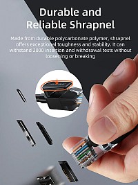 CABLETIME καλώδιο δικτύου CT-CAT6U, CAT 6 UTP, 250 MHz, CCA, 2m, μαύρο CT-CAT6U-PB2