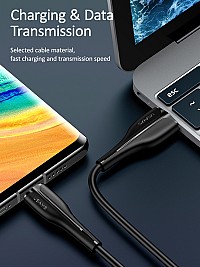 USAMS καλώδιο USB-C σε USB US-SJ372, 10W, 1m, μαύρο SJ372USB01