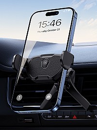 USAMS βάση smartphone αυτοκινήτου US-ZJ077 για αεραγωγούς, μαύρη ZJ77ZJ01