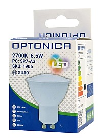 OPTONICA LED λάμπα spot 1906, 6.5W, 2700K, 550lm, GU10 OPT-1906