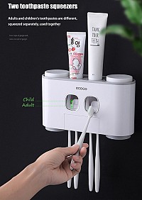 ECOCO Διανεμητής οδοντόκρεμας με βάσεις οδοντόβουρτσας και ποτήρια E1802 E1802