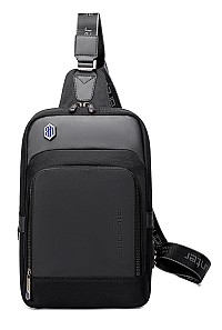 ARCTIC HUNTER τσάντα Crossbody XB00116 με θήκη για tablet, 7L, μαύρη XB00116-BK