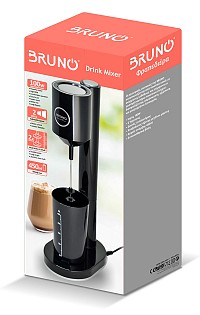 BRUNO Φραπεδιέρα επιτραπέζια BRN-0183 100W με δοχείο 450ml, μαύρη BRN-0183