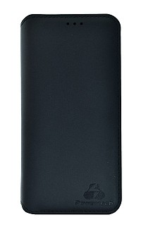POWERTECH Θήκη Slim Leather για Samsung J6 Plus 2018, μαύρη MOB-1156