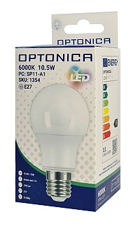 OPTONICA LED λάμπα A60 1354, 10.5W, 6000K, E27, 1055lm OPT-1354