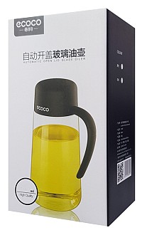 ECOCO γυάλινο δοχείο λαδιού-ξιδιού E1810, 1000ml, γκρι E1810