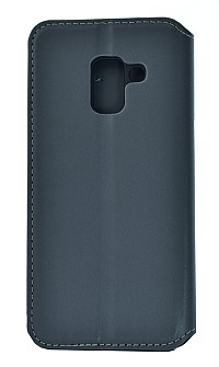 POWERTECH Θήκη Slim Leather για Samsung A5 2018, γκρι MOB-1147