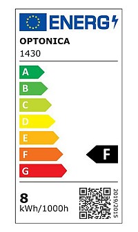 OPTONICA LED λάμπα candle C37 1430, 8W, 2700K, 710lm, E14 OPT-1430