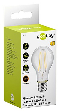 GOOBAY LED λάμπα bulb 65396, E27, Filament, 7W, 2700K, 806lm 65396