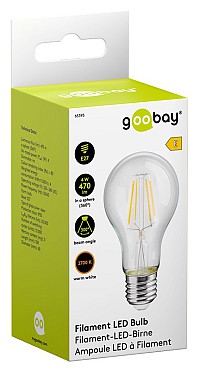 GOOBAY LED λάμπα bulb 65395, E27, Filament, 4W, 2700K, 470lm 65395